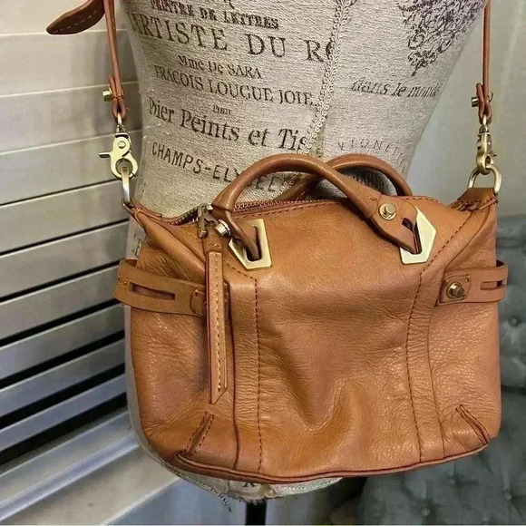 Botkier tan leather satchel crossbody bag - Picture 5 of 12